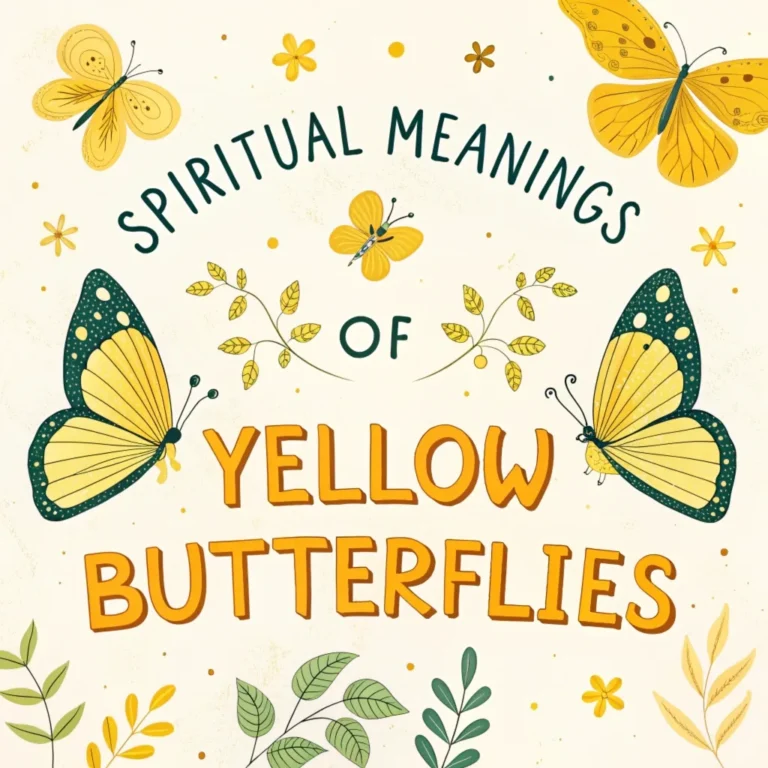 15 Spiritual Meanings of Yellow Butterflies: Divine Symbolism